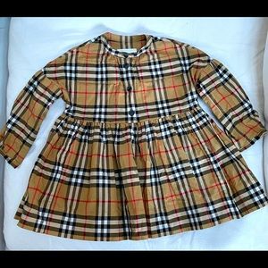 Girls Signature Burberry Dress